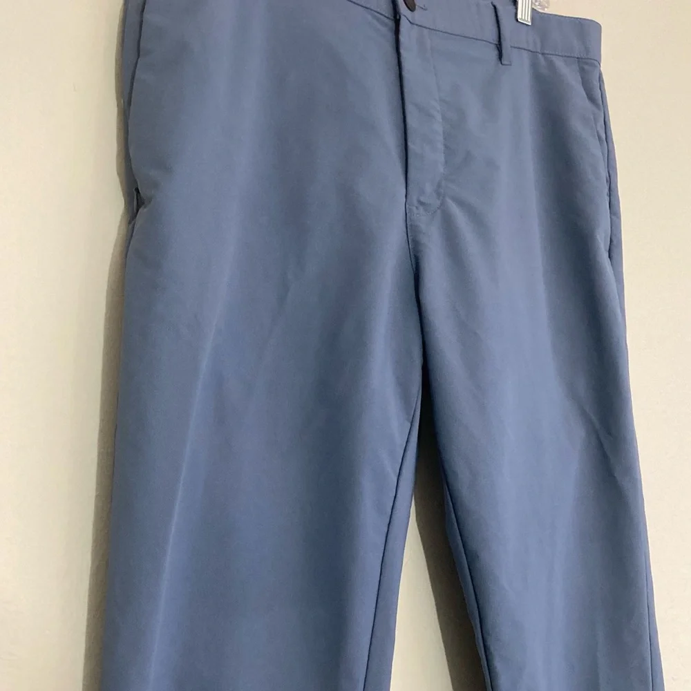*Banana Republic Flat Front Slim Performance Pant 36 blue